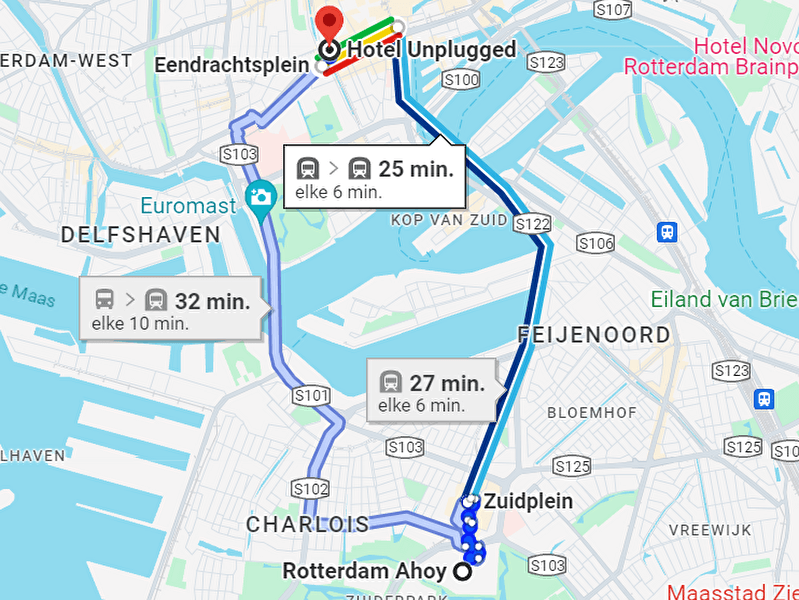 Map Rotterdam